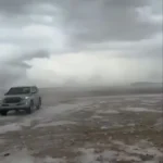 بارش برف باورنکردنی در قطر