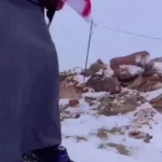 بارش برف در عربستان سعودی