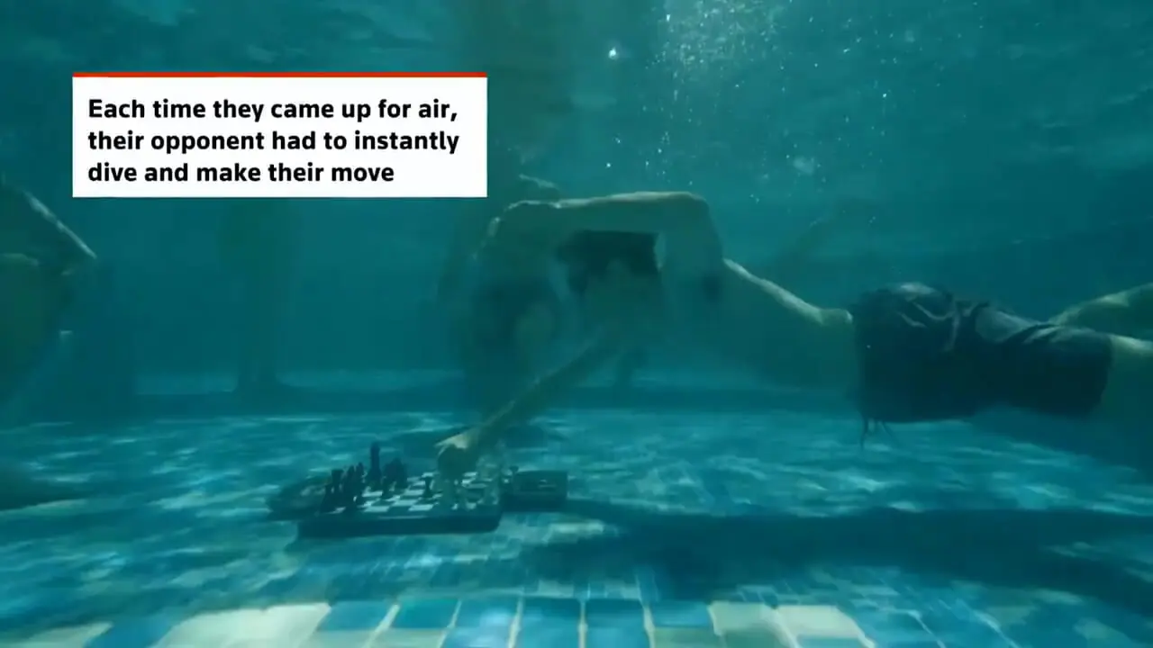 برای دیدن؛ مسابقات شطرنج زیر آب در آفریقای جنوبی