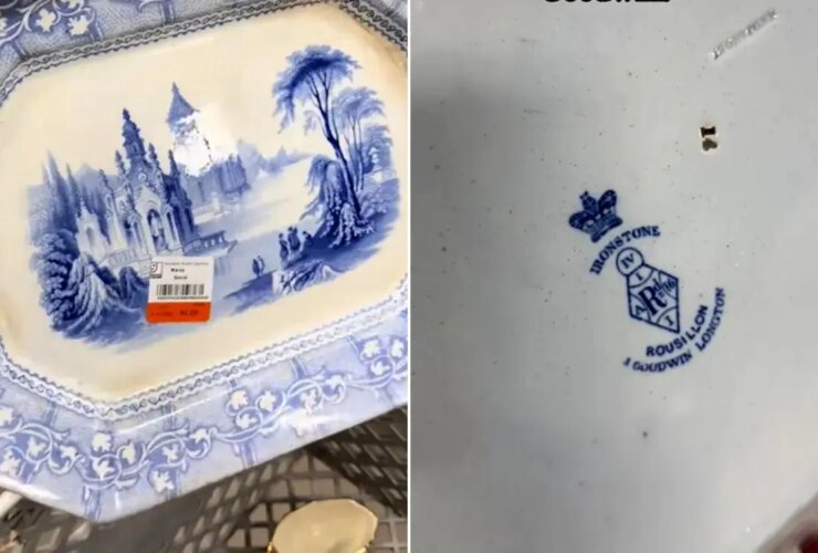 بشقاب 4 دلاری که معلوم شد عتیقه است