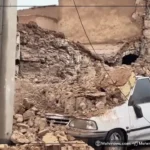 تخریب دیوار در بافت تاریخی شهر یزد