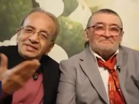 تولد ۷۵ سالگی رضا رویگیری در کنار جمعی از اهالی هنر