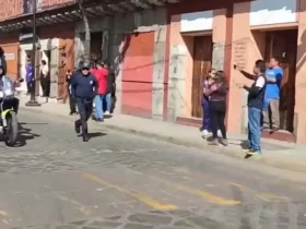 حرکات آکروباتیک پلیس مکزیکی به سبک هندی