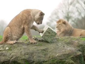 حیوانات وحشی نیز به استقبال کریسمس رفتند