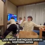 در زلزله 7.5 ریشتری سعی می کنیم از سقوط تلویزیون جلوگیری کنیم