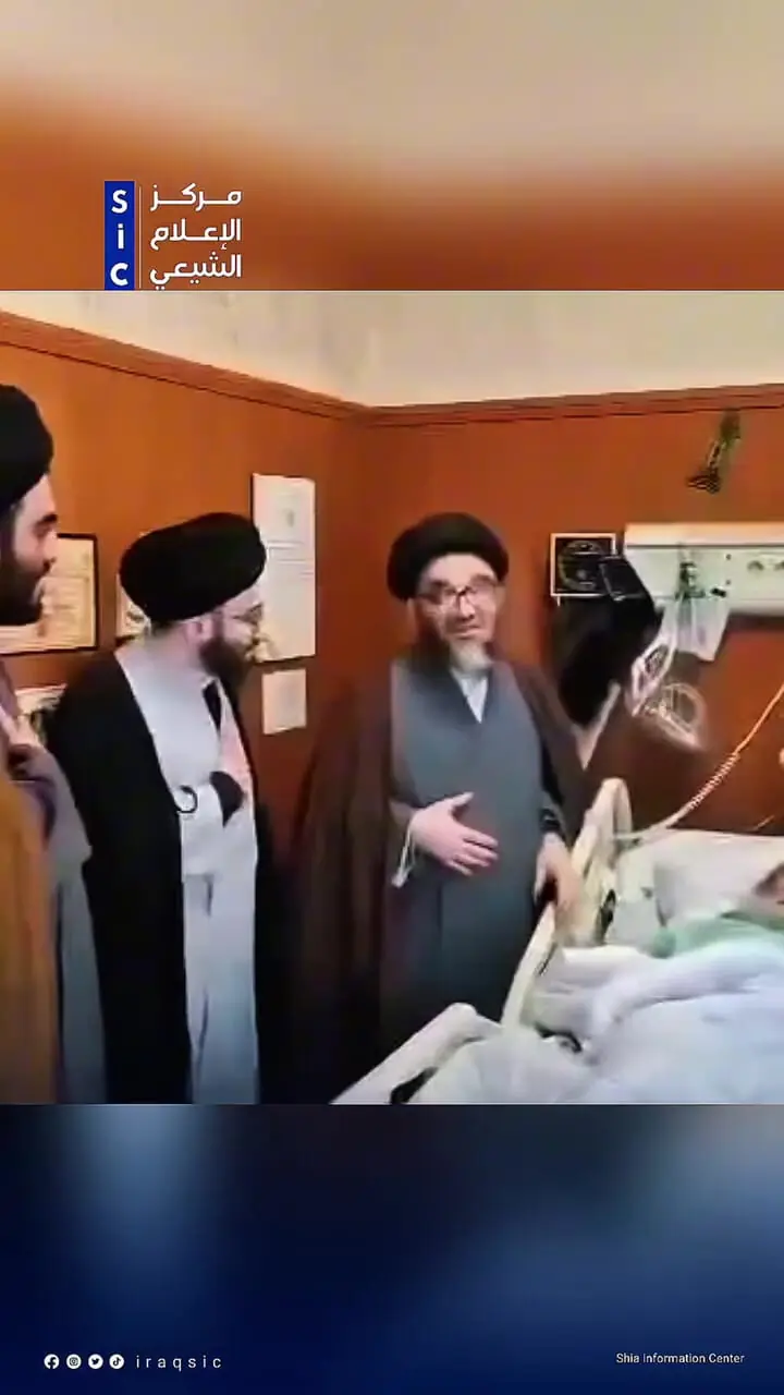 دهان برادر آیت الله سیستانی به برکت امام حسین علیه السلام متبرک شد.