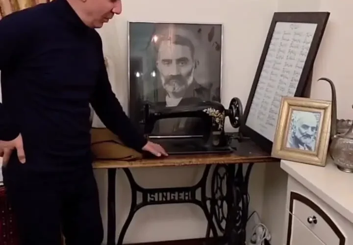 دیدار عمو پورنگ با فرزند مرحوم رجبعلی خیاط