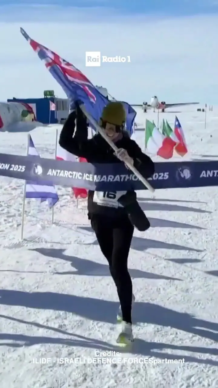 زنی با برنده شدن در ماراتن قطب جنوب تاریخ ساز شد