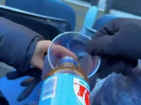 سودای منجمد در دمای منفی 13 درجه استادیوم شیکاگو