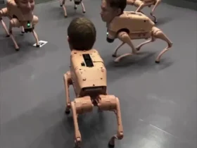 سگ های رباتی با چهره ایلان ماسک و مارک زاکربرگ!