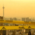 شاخص آلودگی هوای تهران امروز سه شنبه 11 دی از مرکز تهران در این نقطه ارغوانی شد