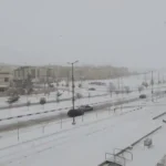 شمال تهران پوشیده از برف