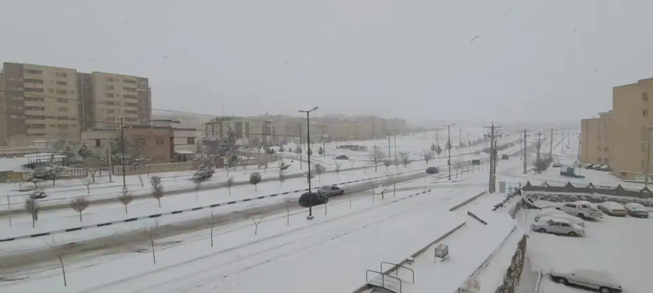 شمال تهران پوشیده از برف