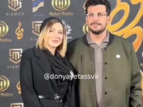 عکس دو نفره «امیرحسین قیازی» و همسرش در جشن حافظ