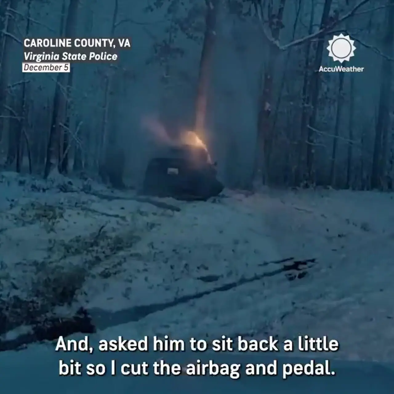 فرار معجزه آسای راننده از خودروی در حال سوختن 1 فرار معجزه آسای راننده از خودروی در حال سوختن