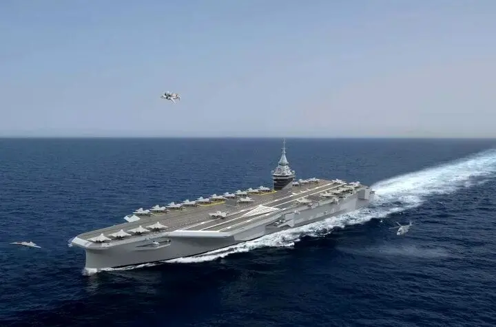 فرانسه در حال ساخت یک کشتی جنگی 310 متری است