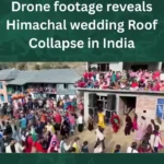 لحظه سقوط سقف خانه ها در مراسم عروسی در شمال هند