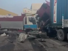 مه شدید باعث تصادف در عراق شد. 4 کشته و حداقل 10 زخمی