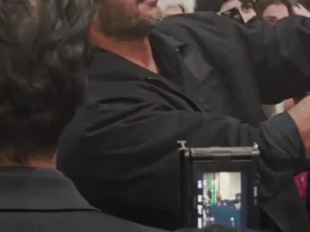 نوید پور فرج در اکران مردمی بامد خمار