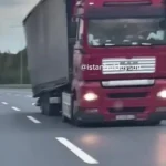 وحشت یک راننده کامیون مست در بزرگراه