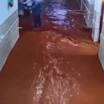 وقوع سیل در مدرسه ای در سلیمانیه