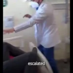 ویدیوی تکان دهنده از حمله وحشیانه پزشک به بیمار