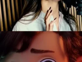 پشت صحنه نانسی عجرم خواننده نسخه عربی پسر دلفینی در حال خوانندگی