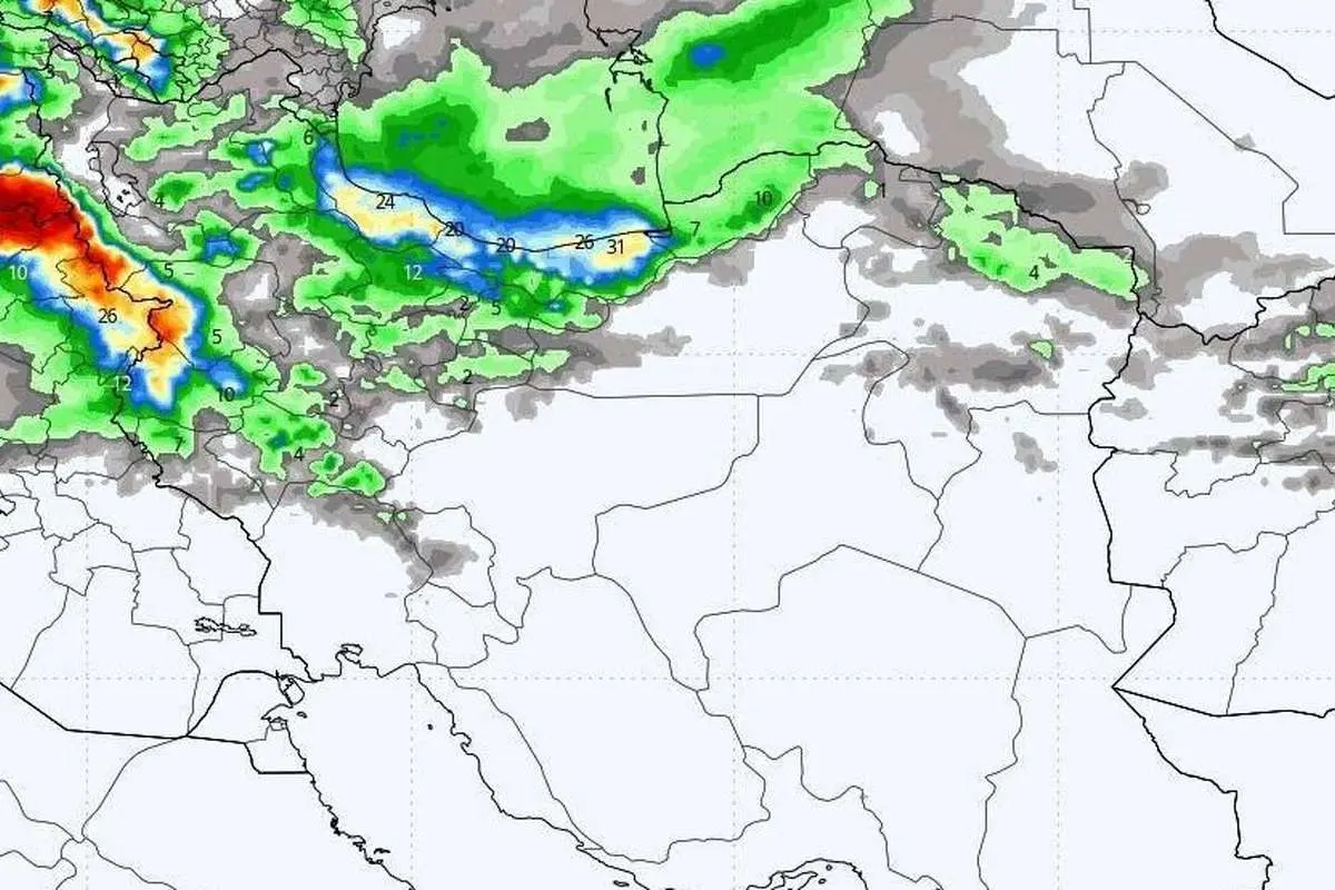 موج جدید بارشی از فردا وارد کشور می شود