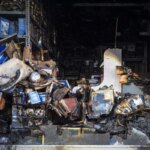 تصاویر; آتش سوزی در مغازه لوازم یدکی مشهد