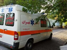 معترضان به یک آمبولانس اورژانس در شرق پایتخت آسیب رساندند