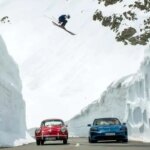 تصاویر; پرش دیوانه وار قهرمان اسکی از پورشه