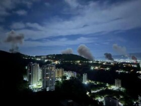 صدای انفجار در کاراکاس شنیده شد 8 صدای انفجار در کاراکاس شنیده شد