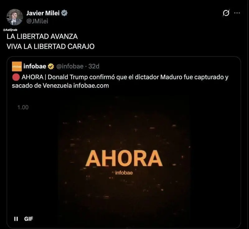 رئیس جمهور آرژانتین دستگیری مادورو را جشن گرفت 4 1