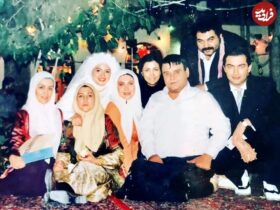 گلاره عباسی 26 ساله در کنار پارسا پیروزفر در پشت صحنه فیلم در چشم باد / عکس 9 گلاره عباسی 26 ساله