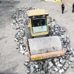 تصاویر; انهدام بیش از 1800 ماینر غیرمجاز توسط غلتک