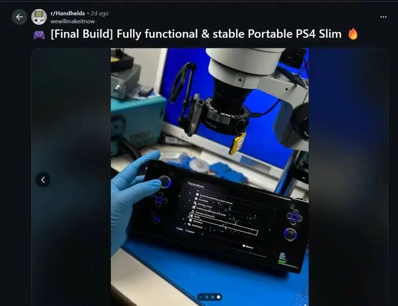 تبدیل PS4 به یک کنسول قابل حمل توسط یک گیمر خلاق 5 PS4