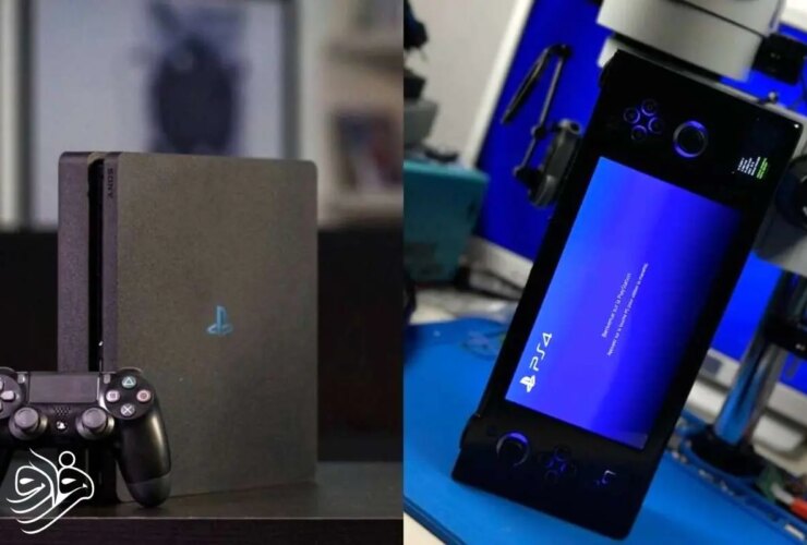 تبدیل PS4 به یک کنسول قابل حمل توسط یک گیمر خلاق