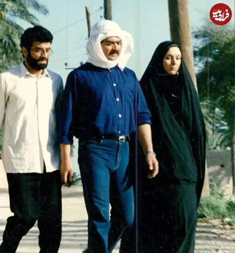 رضا رویگیری 43 ساله در کنار افشانا بایگان 28 ساله; دهه 60 5 رضا رویگیری