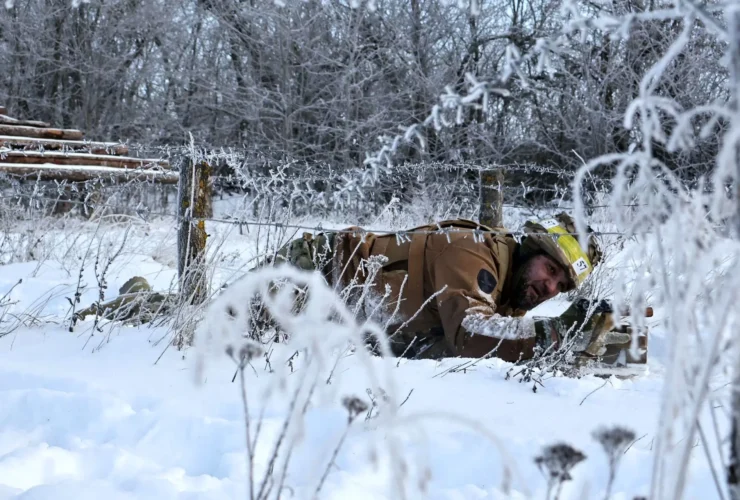 تصاویر; صحنه هایی از خط مقدم یخ زده جنگ اوکراین