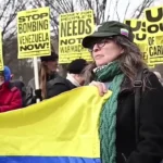 حامیان ونزوئلا در مقابل کاخ سفید تجمع کردند