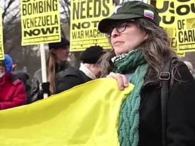 حامیان ونزوئلا در مقابل کاخ سفید تجمع کردند