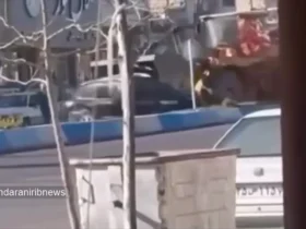 حمله عجیب لودر در سانتافه، راننده دستگیر شد