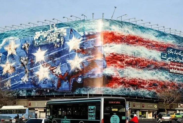 دو روایت اسرائیلی و غربی از نقاشی دیواری میدان انقلاب