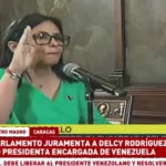 سوگند «دلسی رودریگز» به عنوان سرپرست رئیس جمهور ونزوئلا