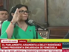 سوگند «دلسی رودریگز» به عنوان سرپرست رئیس جمهور ونزوئلا 3 سوگند «دلسی رودریگز» به عنوان سرپرست رئیس جمهور ونزوئلا