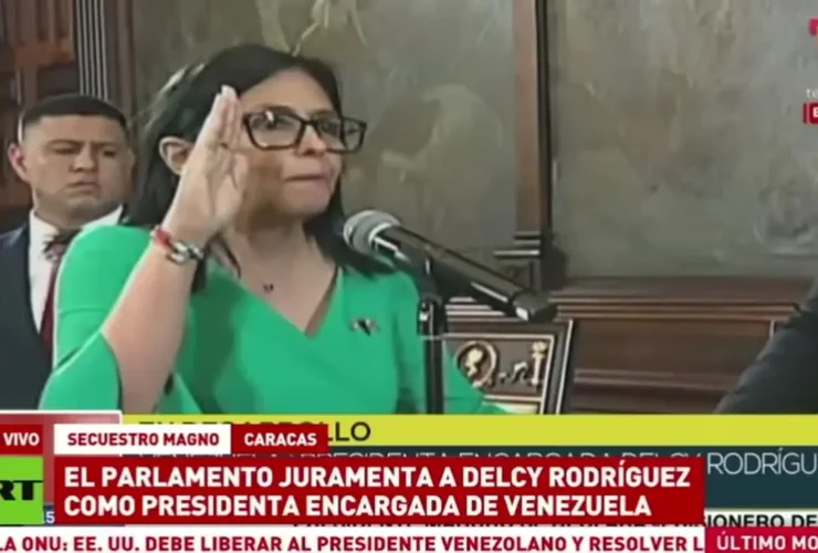 سوگند «دلسی رودریگز» به عنوان سرپرست رئیس جمهور ونزوئلا