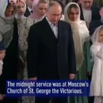 پوتین در مراسم ولادت