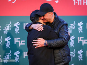 خوشحالی دو بازیگر فیلم «قطار» با وجود دشمنی در فیلم! عکس