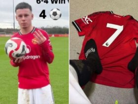 آتش بازی پسر وین رونی برای تیم زیر 16 سال منچستریونایتد