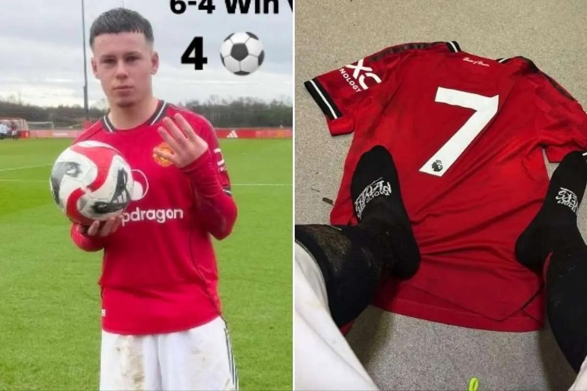 آتش بازی پسر وین رونی برای تیم زیر 16 سال منچستریونایتد